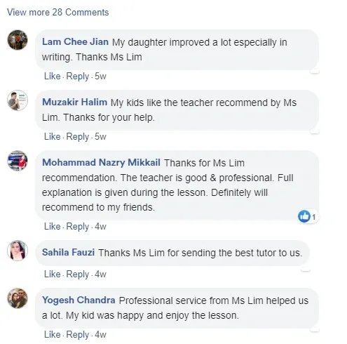 iHome Tuition 家长评论